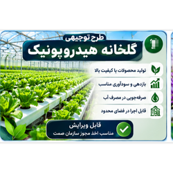 طرح توجیهی گلخانه هیدروپونیک