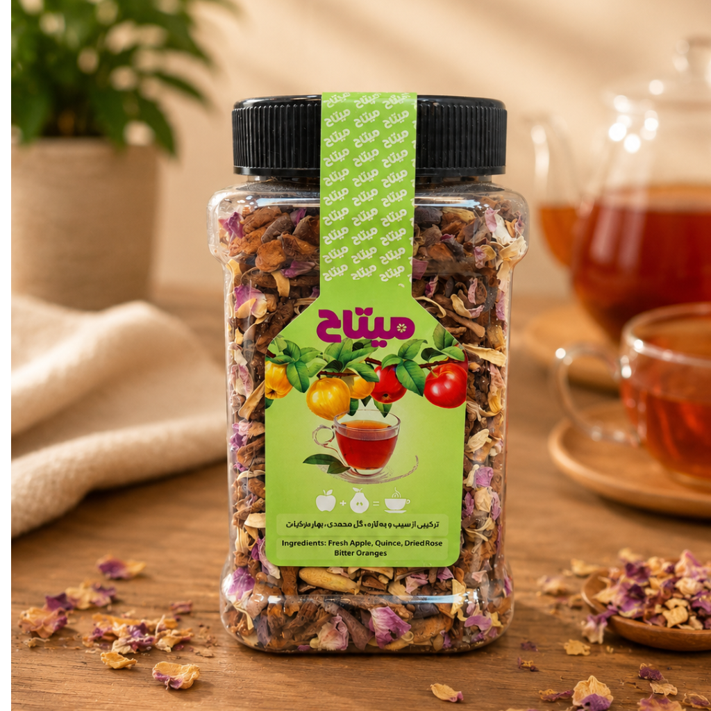 چای میوه ای میتاح متوسط 250 گرمی