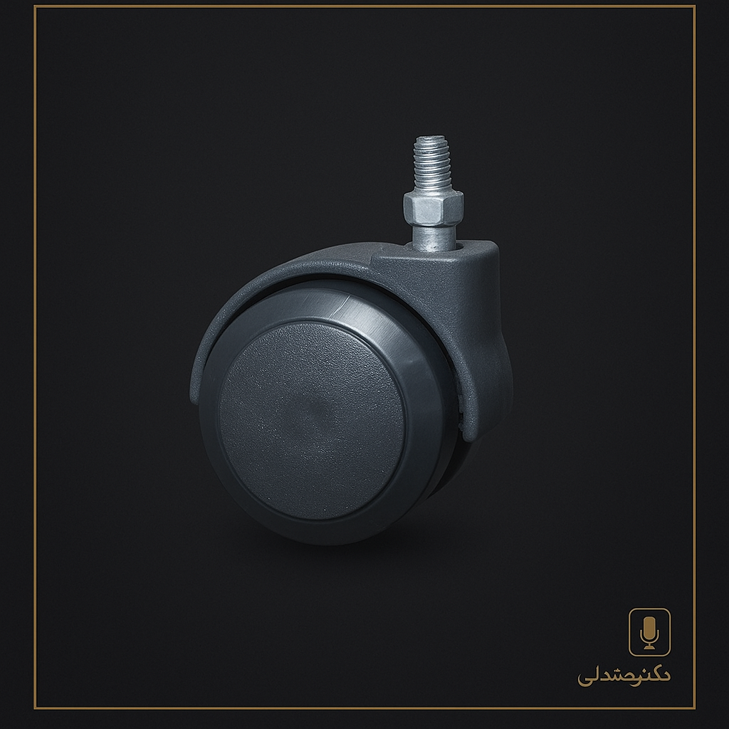 چرخ صندلی اداری مدل ساده طرح pvc پیچ 8(ارسال سریع,1سال ضمانت،3روز مهلت تست)