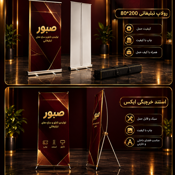 استند خرچنگی تبلیغاتی