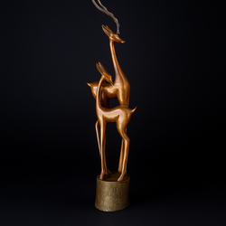 مجسمه چوبی غزال A10