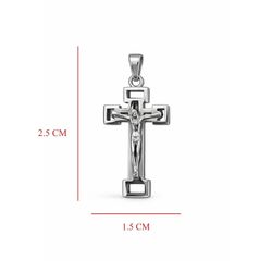 آویز صلیب مسیح 3.08 گرم _کارکرده _بدون اجرت