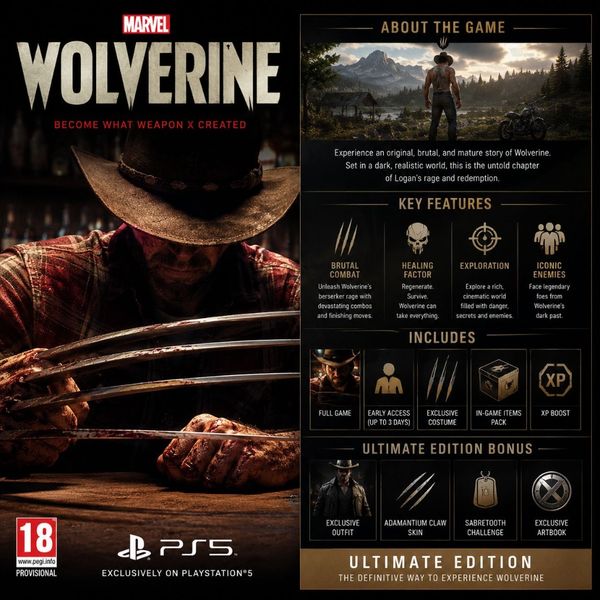 اکانت قانونی پیش خرید : Wolverine Standard Edition