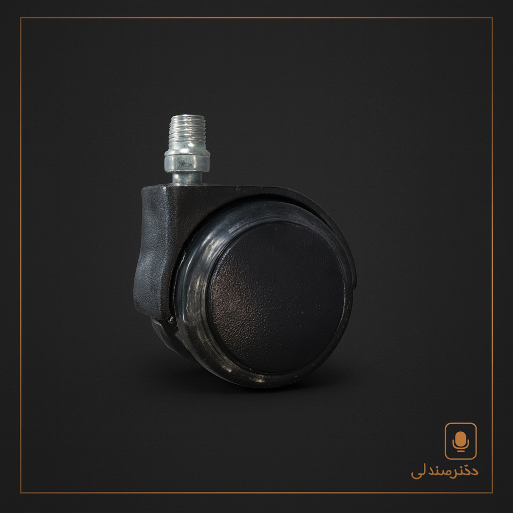چرخ صندلی اداری مدل ژله ای بیرنگ معمولی پیچ 12+(ارسال سریع ،1سال ضمانت دکتر صندلی،3روز مهلت تست)