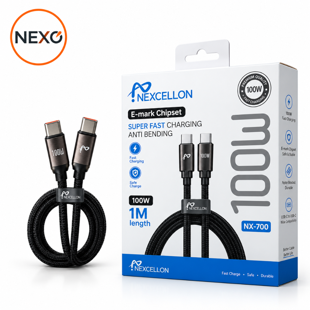 کابل دو سر تایپ سی Nexcellon وات NX-700 100
