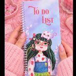 تو دو لیست برند یاسکو طرح دختر آبی پاستلی  to do list