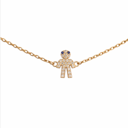 دستبند آدمک عروسکیی 1.89 گرم _کارکرده_بدون اجرت