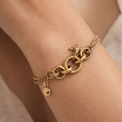 دستبند آرزو 8.48 گرم _کار کرده _بدون اجرت