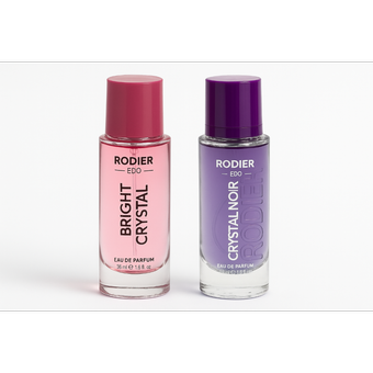 عطر جیبی زنانه رودیر مدل VERSACE BRIGHT CRYSTAL و CRYSTAL NOIR