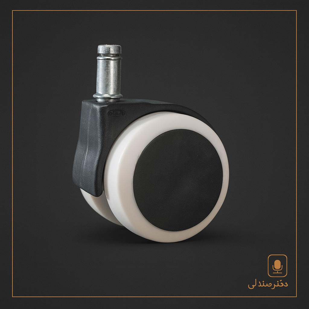 چرخ صندلی اداری مدل ژله ای سفید پیمی(ارسال سریع،3روز مهلت تست،دارای یک سال ضمانت)