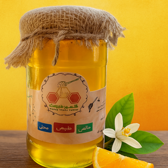 عسل طبیعی بهارنارنج(مرکبات) خام شهر طبیعت 900 گرم (ارسال رایگان)