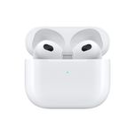 هدفون بلوتوثی اپل مدل AirPods 3 با نویز کنسلینگ میکروفون (ENC)، درگاه شارژ لایتنینگ، دارای سنسور تشخیص پوست و پشتیبانی از فرمان 