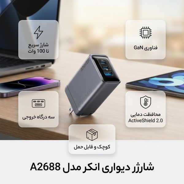 شارژر دیواری انکر مدل A2688