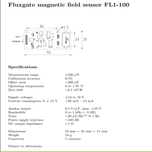سنسور مگنومتر fl1-100 اصلی ( مغناطیس سنج )