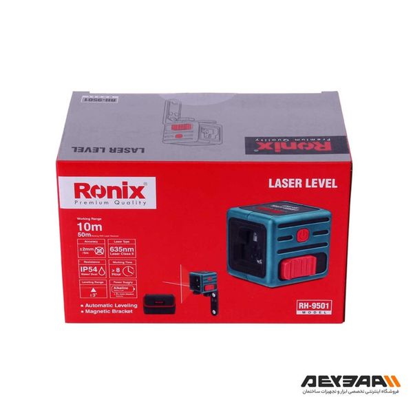 تراز لیزری دو خط نور قرمز رونیکس مدل 9501