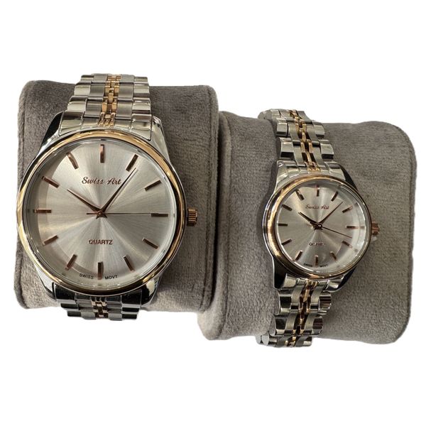 ست ساعت مچی عقربهای کوارتز زنانه و مردانه سوئیس آرت مدل ANT182-183SR1600