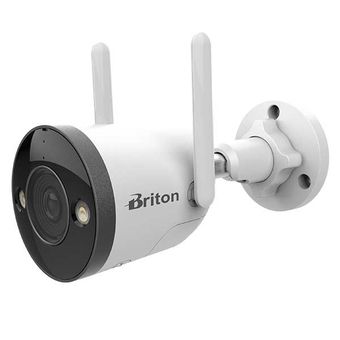 دوربین مداربسته بولت وایرلس برایتون مدل IOT-72B72-TMSC 2 مگاپیکسل با تشخیص حرکت هوشمند، برد دید در شب 25 متر، اتصال Wi-Fi و LAN،