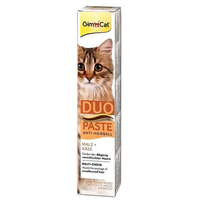 خمیر مالت جیم کت با طعم پنیر / Gim-Cat anti-hairball duo paste with cheese flavor