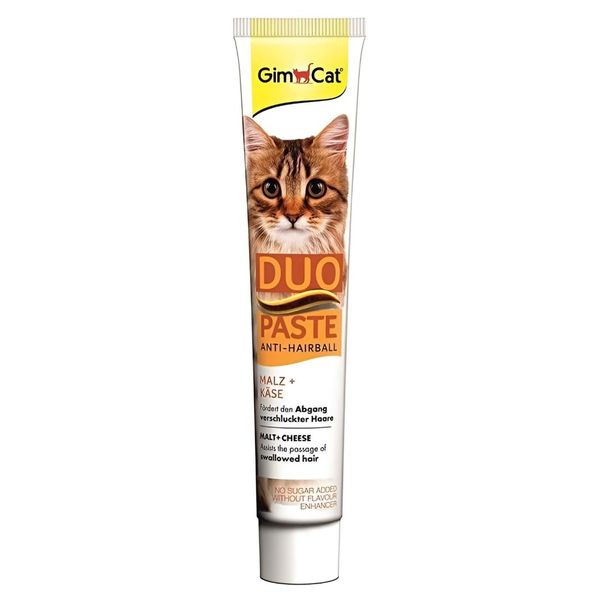 خمیر مالت جیم کت با طعم پنیر / Gim-Cat anti-hairball duo paste with cheese flavor