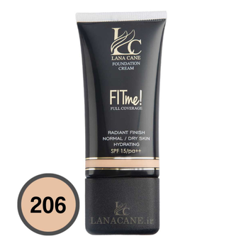 کرم پودر لاناکین شماره 206 حجم 40 میلی لیتر LANACANE