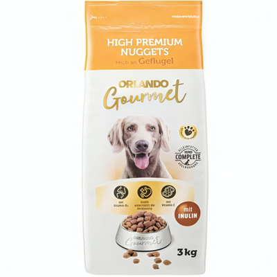 غذای خشک سگ اورلاندو با طعم پرندگان / Orlando dry dog food with poultry flavor