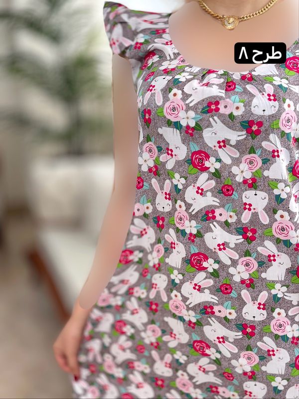 پیراهن نخی ساتینا 2042