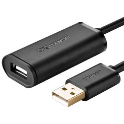 کابل افزایش طول USB2.0 اکتیو یوگرین مدل US121 - 10321 طول 10 متر - ugreen 10321