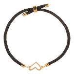 دستبند طلا عیار 18 زنانه  مدل قلب