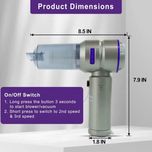 جارو شارژی چندکاره براشلس مدل ST‑6659 Plus (مکش و دمندگی)