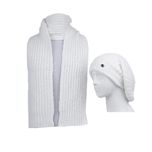 ست کلاه و شال گردن بافتنی زنانه مدل MDSS-CH5260