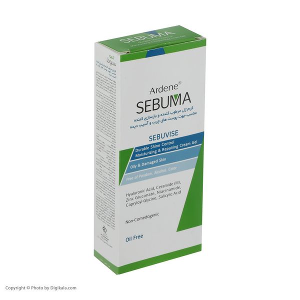 کرم ژل ترمیم کننده آردن سبوما مناسب پوست های چرب حجم 40 میلی لیتر