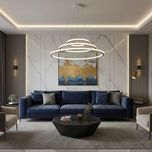 لوستر آویز مدرن شاهان مدل cicle70*50*30 H