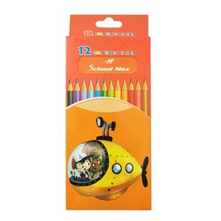 مداد رنگی 12 رنگ اسکول مکس