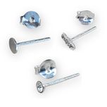 گوشواره نقره زنانه مدل مینیمال مجموعه سه عددی