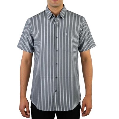 پیراهن آستین کوتاه یقه برگردان مردانه مدل MDSS-CH7022