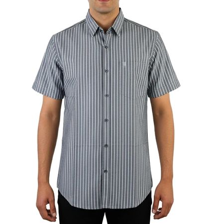 پیراهن آستین کوتاه یقه برگردان مردانه مدل MDSS-CH7022