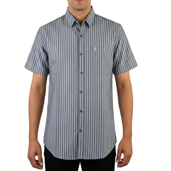 پیراهن آستین کوتاه یقه برگردان مردانه مدل MDSS-CH7022