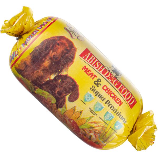 سوسیس سگ بالغ ابیش مدل مخلوط گوشت و مرغ وزن 1 کیلوگرم