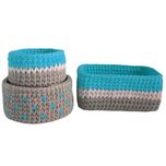 ست سبد وسایل کودک مدل Kids Storage Basket مجموعه 3 عددی
