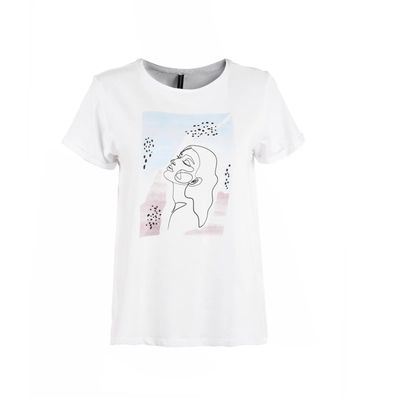 تی شرت آستین کوتاه زنانه مدل MDSS-CG0237*520