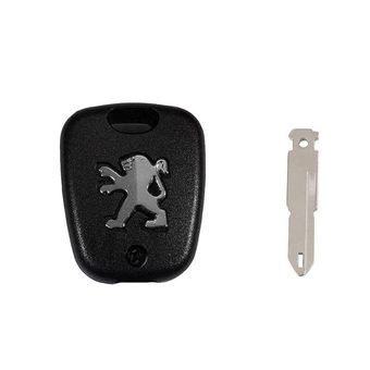 قاب یدک ریموت خودرو قطعه سازان کبیر مدل YADK-206-30667 مناسب برای پژو 206 به همراه کلید خام