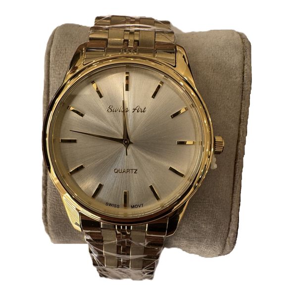 ست ساعت مچی عقربهای کوارتز زنانه و مردانه سوئیس آرت مدل ANT182-183GD0300