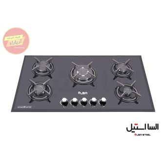 اجاق گاز 5 شعله شیشه ای G507 السا استیل