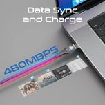 کابل USB-C پرومیت مدل LUCIDLINE-CC120 طول 1.2 متر  با گارانتی شرکتی