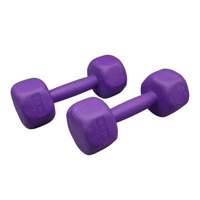 دمبل چند ضلعی وزن 2.5 کیلوگرم مدل GS-M-197496 بسته دو عددی