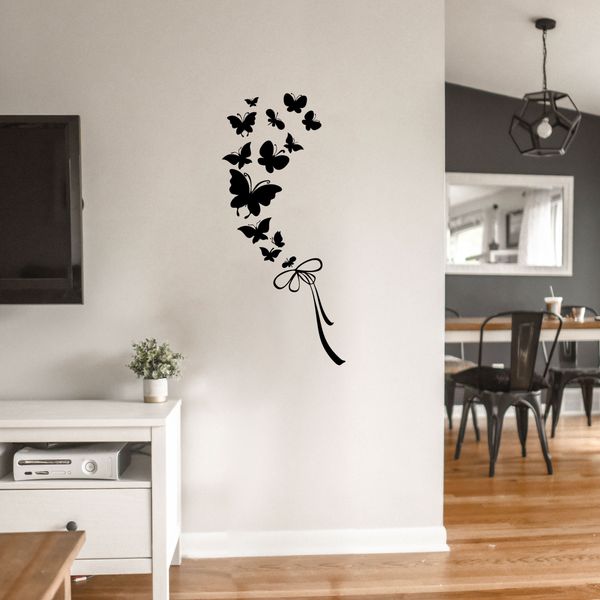 استیکر آژنگ مدل پروانه کد D-M-779 مجموعه 14 عددی