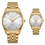 ست ساعت مچی عقربه‌ای کوارتز زنانه و مردانه سوئیس آرت مدل ANT172-173GD0300