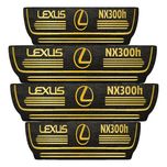 برچسب پارکابی خودرو مهدیار مدل چرم کد pkT1088 مناسب برای لکسوس nx300h بسته 4 عددی