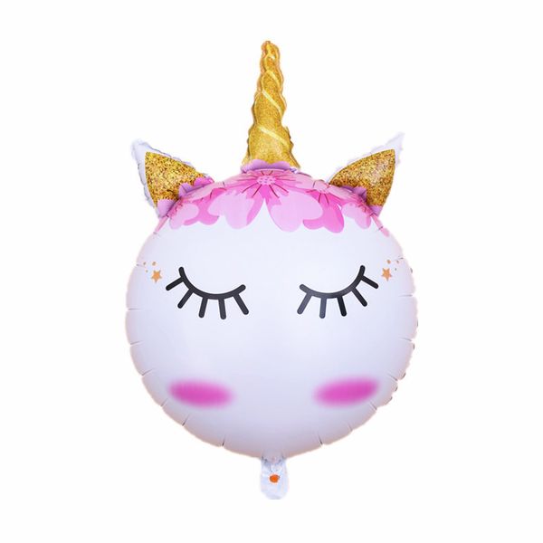 بادکنک فویلی طرح تک شاخ یونیکورن