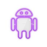 چراغ نئونی دیواری آرن تیم طرح لوگو اندورید